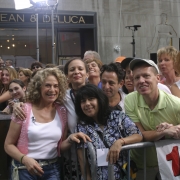 Carole and her loyal "CK heads" at the Today Show -7-15-05. Photo by Elissa Kline