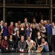 Carole with cast & crew members of "Beautiful". Photo by Elissa Kline