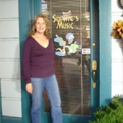 The door to Sophie's Music store - Feb. 2005. Photo by CKP
