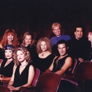Featured in the photo with Carole (center) are:Row 1: Brie Howard Darling,  Sherry Goffin Kondor  Row 2: Linda Lawley Pelfrey, Danny Pelfrey, Carole King, Jerry Angel  Row 3: Rudy Guess, Ted Andreadis, John Humphrey. Photo by Cathrine Wessel