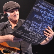 Nashville - James shares the song list. Photo by Elissa Kline