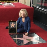 Carole on Hollywood's Walk of Fame.  Photo by Elissa Kline